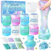 Frozen Slime Kit for Girls DIY Slime Making Kit with Glitter Add Ins Foam Jel...