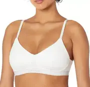 Calvin Klein Women's XL Pure Ribbed Light Lined Bralette QF6439