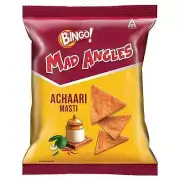 10 x Bingo Mad Angles Achaari Masti Crunchy Chips 30gm Each Packet