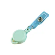 Retractable Badge Holder ID Holder Badge Reels Name Tag Card Lanyard Pull Key Ring Chain Anti-Lost Clips School Office Supplies