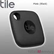 GENUINE Tile Mate Bluetooth Tracker 1 Pack with Built-in Battery Black