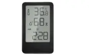 Black Digital Thermometer Hygrometer Temperature LCD Humidity Meter