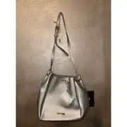 Katie Loxton Faux Leather Chloe Mob Wife Frost Metallic Bucket Shoulder Bag