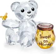 New in Box Sparkling Swarovski Crystal Kris Bear Figurine Sweet as Honey