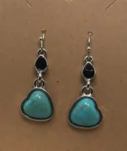 1.5 Inch Silver-tone Earring Teardrop Set Dangle Drop Hook New Free Ship 771