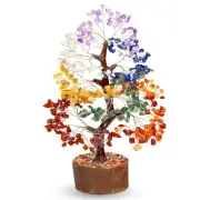 7 Chakra Tree of Life Chakra Stones Crystal Tree Birthday Gift Women- Bonsai Men