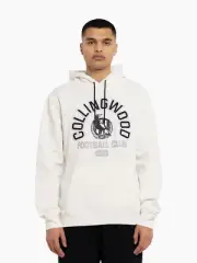 Collingwood Magpies AFL Mens Hunter Hood | Vintage White by Sporting House