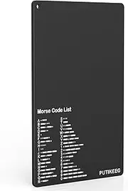 PUTIKEEG Morse Code List Table Key CW Training Learning to Send Amateur Radio Black