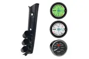 3 Gauge Pillar Pod Suits Nissan GU Patrol 97-15 LCD Boost Exhaust Volts Oil Water
