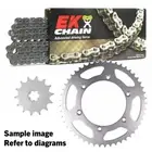 EK O-Ring Chain & Sprocket Kit for 2008-2012 Honda CB400 Super Four - 15/44