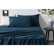 Aesop Stone Wash 100% Cotton Sheet Set - Sky, King - King