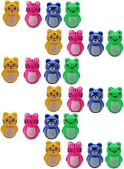 ERINGOGO 24pcs Mini Animal Tumbler Toys for Boys and Girls Cute Home Decor for Playtime Classroom Rewards and Housewarming