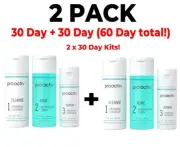 Proactiv 3 Step Acne Treatment, Benzoyl Peroxide Face Wash, 30 Day x 2