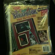 B-creative ScrapBook Top-Load Page Protectors (8.5 X 11 Inches) 3 Ring 50 Pack