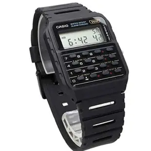 【CASIO 卡西歐】回到未來經典計算機錶-黑(CA-53W-1)