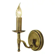 Stanford 1 Light Candle Brass Wall Lamp
