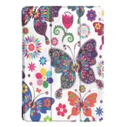For Ipad 9.7 (2018) and Ipad 9.7 (2017) Cross Texture Painting Pattern Horizontal Flip Leather Case With Three-Folding Holder