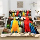 Parrot Bedding Duvet Doona Quilt Cover Set Single/Double/Queen/King Bed