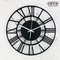 在飛比找momo購物網優惠-【OPUS 東齊金工】歐式鐵藝時鐘 / 靜音壁掛鐘 / 造型