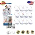 Energy-Efficient 5000K LED Recessed Lighting - 12 Pack, 4 Inch Slim Design