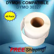 45 Rolls Dymo® Compatible 30327 White Rectangular Labels 450 400 Duo Twin Turbo