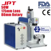 50W JPT Fiber Laser Marking Machine Fiber Laser Engraver Laser Marker 80mmRotary
