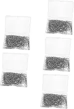 Operitacx 5 Boxes Flat Head Pins Set Small Head Pins for Sewing Hemming Clips Sewing Gadget Essential Office Dressmaking Tool