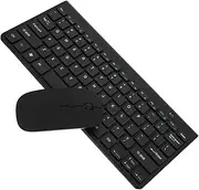 Ergonomic Wireless Keyboard and Mouse Silent Keyboard for Laptop Compact Design Space-Saving Layout Battery Compartment Receiver