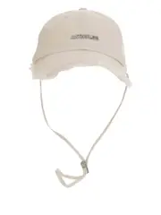 [Jacquemus] Jacquemus-Cappello Da Baseball Artichaut Con Orlo Effetto Vissuto-Donna 60