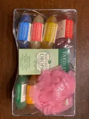 Yardley London holiday gift set of 6 soaps and sponge in metal basket new unopen