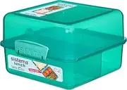 [Sistema] Lunch Box with Compartments,1.4 L Lunch Cube,Food Storage Container with Lid,BPA-Free,Assorted Colours