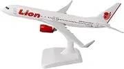 Replica 20cm for Lion B737 Model 737 Jet Aircraft Die Casting Alloy Metal Aircraft Toy with Landing Gear Airplane Toy