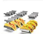 Taco Holder Stand Stainless Steel Rack Tray for Baking Microwave Dishwasher Gril