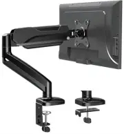 MOUNTUP Single Monitor Desk Mount, Adjustable Gas Spring Monitor Arm Support