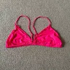 Skims Deep Pink Micro Cording String Triangle Bralette, Size 3X NWT