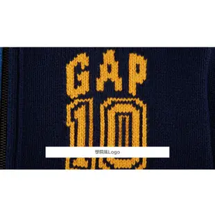 Gap 男童裝 Logo立領針織外套-藍色(889263)