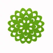 Choice Set of 4 Felt Round Table Coasters Green