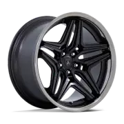 20x9 Asanti ABL-46 Duke Satin Black W/ Double Dark Tint Lip Wheel 5x115 (15mm)