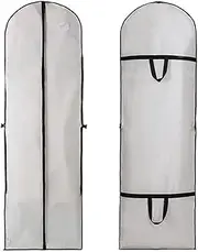 [Generic] Wedding Gown Cover Dr Garme Clothes Storage Bag Foldable Dampproof Washable Wedding Dr Long Dr Bag