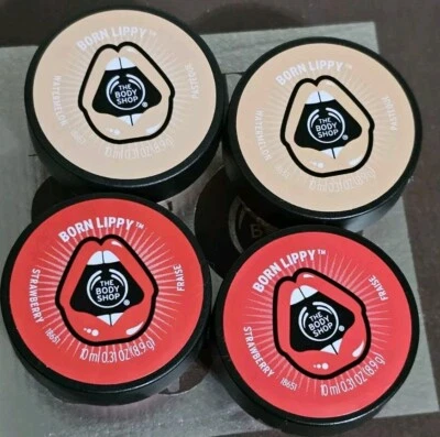 Body Shop Watermelon & Strawberry Born Lippy 10ml Each - Discontinued- SEALED