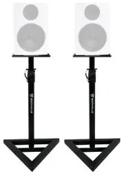(2) Rockville Adjustable Studio Monitor Speaker Stands For Rockville APM6W