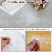 5 Pcs Clear Acrylic Cup Mat Cloud Shape Cup Pad Irregular Cup Mat for SwtbT
