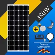 380W Solar Panels Kit 380 Watt 12V Mono Portable Home Caravan Camping Charging