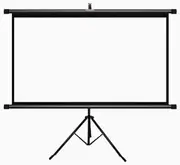 Simple Projection Screen Holder, Outdoor Projector Movie Screen White 16:9 Proportion Projector Screen for Family Gatherings Office Meetings(159x90cm/63x35in)