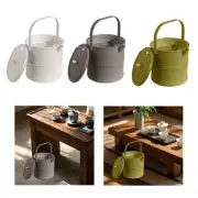 Tea Waste Water Bucket Large with Lid Easy to Clean Liquid Storage Waste Bin