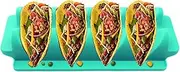 Oven Safe Taco Rack | Baking Taco Rack | W Shape Food Grade Silicone Taco Serving Tray Microwave Safe Rack for Dining Table Jmedic