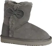 [Eastern Counties Leather] Childrens/Kids Coco Bow Detail Sheepskin Boots