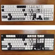 108 Keys Demon Slayer Rengoku Kyoujurou PBT Keycaps Sublimation Boxed Key Caps