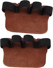 ibasenice Lifting Grips Accessories Grip Pads Workout Gloves for Fitness Leather Weightlifting Grip Weightlifting Grip Gloves Grip Support Hand Grips for Strength Training Brown
