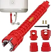 Multifunctional Sink Faucet Installation Tool, Sink Faucet Installer Socket Wrench Kit, Water Pipe Puller Sink Wrench, Multifunctional Plumbing Pipe Spanner Tool for Sink/Bathroom/Kitchen